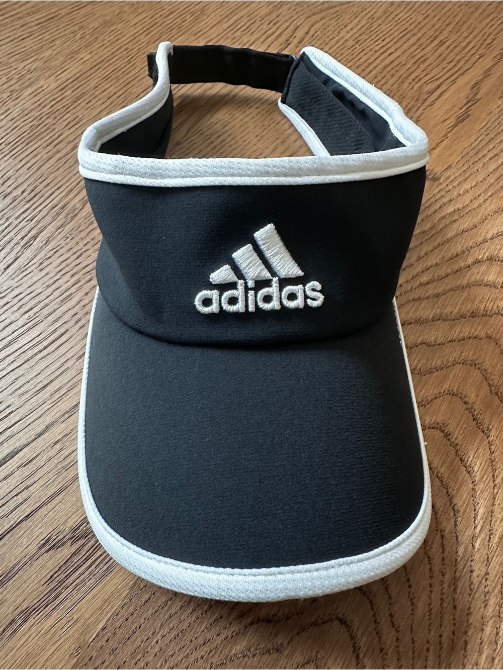 🔥3 FOR $25🔥 adidas Black Visor with White Logo and Trim